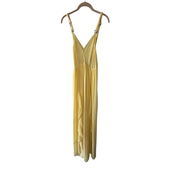 New Reiss Carlotta Yellow Maxi Dress Sz 4 - Picture 5 of 9